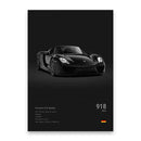Modern black luxury car canvas wall art bedroom decor by Decorbites