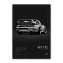 Modern black luxury car canvas wall art bedroom decor by Decorbites