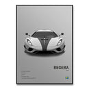 GobekUsa Luxury Cars Canvas Wall Art Print - Modern Home Decor