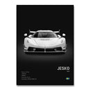 GobekUsa Luxury Cars Canvas Wall Art Print - Modern Home Decor