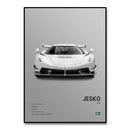 GobekUsa Luxury Cars Canvas Wall Art Print - Modern Home Decor