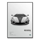 GobekUsa Luxury Cars Canvas Wall Art Print - Modern Home Decor