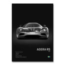 Modern monochrome hypercar canvas wall art living room decor by Decorbites