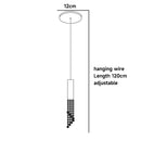 GobekUsa Luxury Chrome Crystal LED Chandelier for Staircase