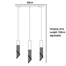 GobekUsa Luxury Chrome Crystal LED Chandelier for Staircase