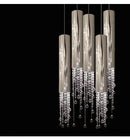 GobekUsa Luxury Chrome Crystal LED Chandelier for Staircase