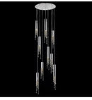 GobekUsa Luxury Chrome Crystal LED Chandelier for Staircase