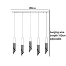 GobekUsa Luxury Chrome Crystal LED Chandelier for Staircase