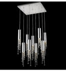 GobekUsa Luxury Chrome Crystal LED Chandelier for Staircase