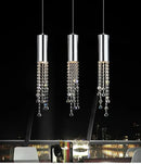 GobekUsa Luxury Chrome Crystal LED Chandelier for Staircase