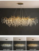 GobekUsa Luxury Crystal Chandelier with LED Lights