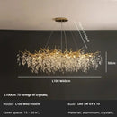GobekUsa Luxury Crystal Chandelier with LED Lights