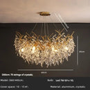 GobekUsa Luxury Crystal Chandelier with LED Lights