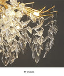 GobekUsa Luxury Crystal Chandelier with LED Lights