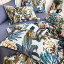 GobekUsa Luxury Egyptian Cotton Bedding Set: Flamingo Leaf