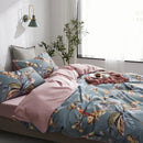 GobekUsa Luxury Egyptian Cotton Bedding Set - Flamingo Leaf