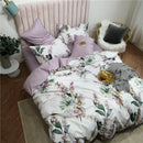 GobekUsa Luxury Egyptian Cotton Bedding Set - Flamingo Leaf