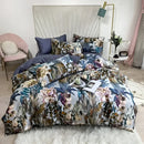 GobekUsa Luxury Egyptian Cotton Bedding Set - Flamingo Leaf Pattern