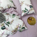 GobekUsa Luxury Egyptian Cotton Bedding Set - Flamingo Leaf Pattern