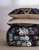 GobekUsa Luxury Egyptian Cotton Bedding Set - Flamingo Leaf Pattern