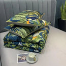 GobekUsa Luxury Egyptian Cotton Bedding Set - Flamingo Leaf Pattern