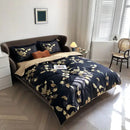 GobekUsa Luxury Egyptian Cotton Bedding Set - Flamingo Leaf Pattern