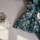 GobekUsa Luxury Egyptian Cotton Bedding Set - Flamingo Leaf Pattern