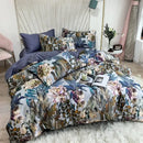 GobekUsa Luxury Egyptian Cotton Bedding Set - Flamingo Leaf Pattern