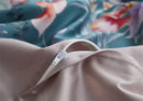 GobekUsa Luxury Egyptian Cotton Bedding Set - Flamingo Leaf Pattern