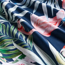 GobekUsa Luxury Egyptian Cotton Bedding Set - Flamingo Leaf Pattern