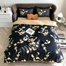 GobekUsa Luxury Egyptian Cotton Bedding Set - Flamingo Leaf Pattern