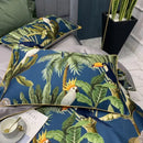 GobekUsa Luxury Egyptian Cotton Bedding Set - Flamingo Leaf Pattern