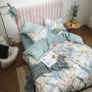 GobekUsa Luxury Egyptian Cotton Bedding Set - Flamingo Leaf Pattern