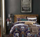 GobekUsa Luxury Egyptian Cotton Bedding Set - Flamingo Leaf Pattern