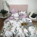 GobekUsa Luxury Egyptian Cotton Bedding Set - Flamingo Leaf Pattern