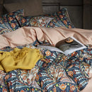 GobekUsa Luxury Egyptian Cotton Bedding Set - Flamingo Leaf Pattern