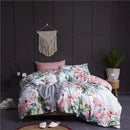 GobekUsa Luxury Egyptian Cotton Bedding Set - Flamingo Leaf Pattern