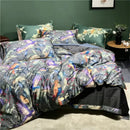GobekUsa Luxury Egyptian Cotton Bedding Set - Flamingo Leaf Pattern