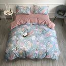 GobekUsa Luxury Egyptian Cotton Bedding Set - Flamingo Leaf Pattern