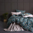 GobekUsa Luxury Egyptian Cotton Bedding Set - Flamingo Leaf Pattern