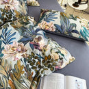 GobekUsa Luxury Egyptian Cotton Bedding Set - Flamingo Leaf Pattern