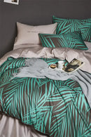 GobekUsa Luxury Egyptian Cotton Bedding Set - Flamingo Leaf Pattern