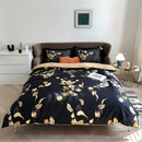 GobekUsa Luxury Egyptian Cotton Bedding Set - Flamingo Leaf Pattern