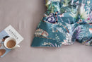 GobekUsa Luxury Egyptian Cotton Bedding Set - Flamingo Leaf Pattern