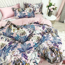 GobekUsa Luxury Egyptian Cotton Bedding Set - Flamingo Leaf