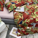 GobekUsa Luxury Egyptian Cotton Bedding Set - Flamingo Leaf
