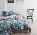 GobekUsa Luxury Egyptian Cotton Bedding Set - Flamingo Leaf