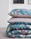 GobekUsa Luxury Egyptian Cotton Bedding Set - Flamingo Leaf