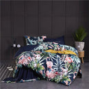 GobekUsa Luxury Egyptian Cotton Bedding Set - Flamingo Leaf Theme