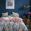 GobekUsa Luxury Egyptian Cotton Flamingo Leaf Bedding Set